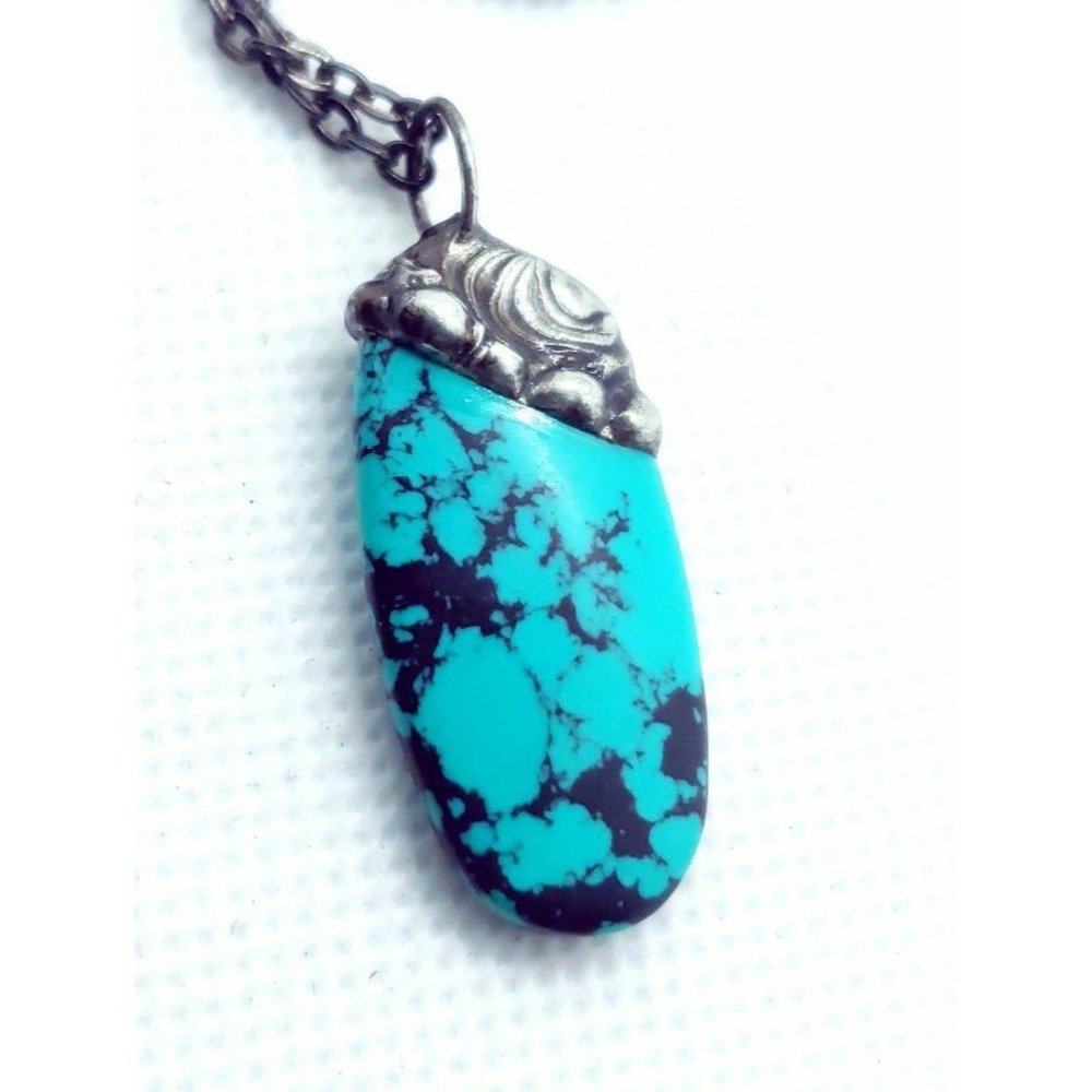 Black and turquoise Necklace